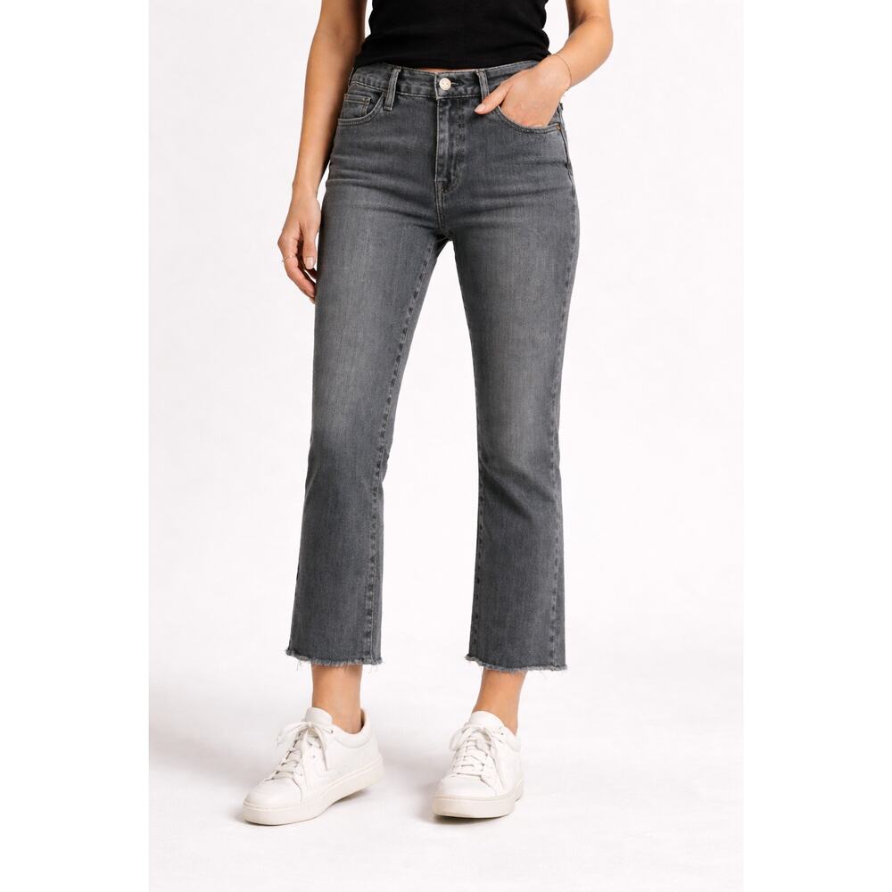 Free People Gray Cropped Ankle Jeans size 26